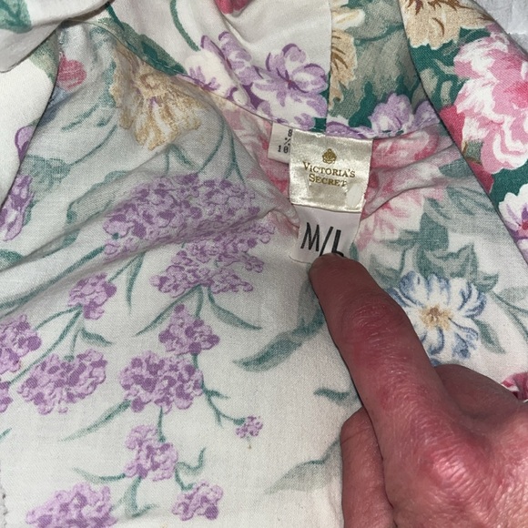 Vintage early 1980’s Gold Label Victoria’s Secret made in USA 100% cotton robe - Picture 2 of 9